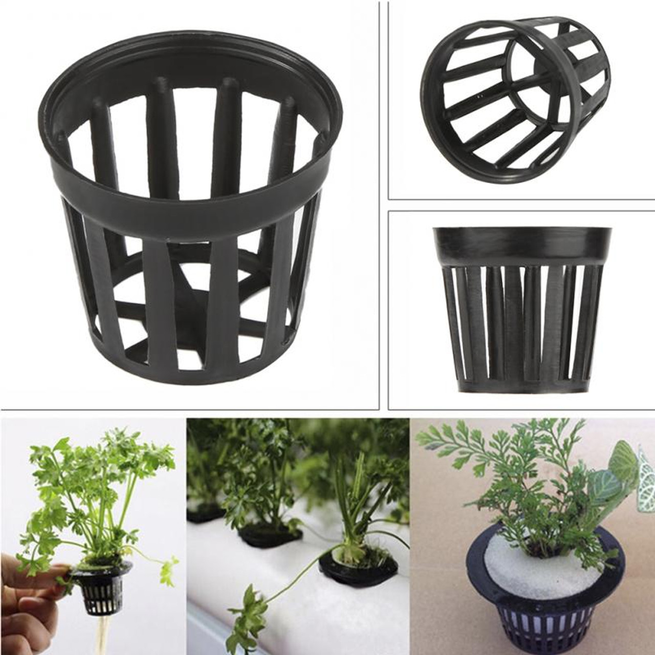 10 x Hydroponic Pots Buy in bulk and save! available in 2 sizes 
