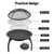 Outdoor Camping Steel Charcoal BBQ Grill Fire Pit 30” practical design