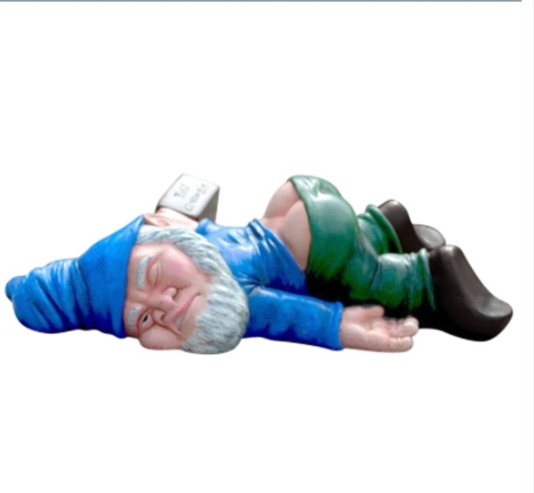 Funny Drunk Dwarf Garden Gnome Statue Garden Decor