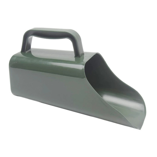 garden scoop with sieve, plastic green. 