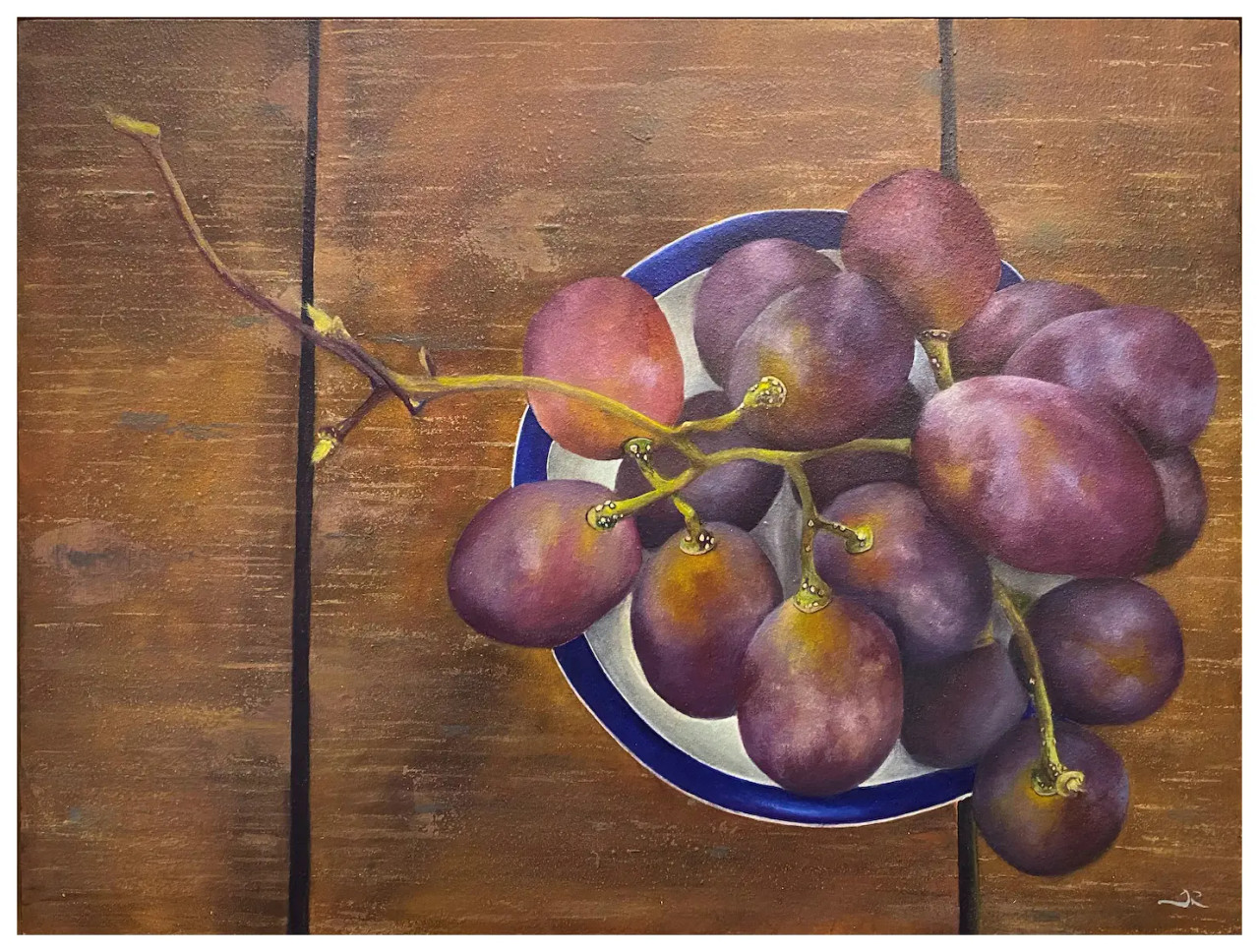 Original Art | Grapes Within Your Grasp | Julia Redman Art
