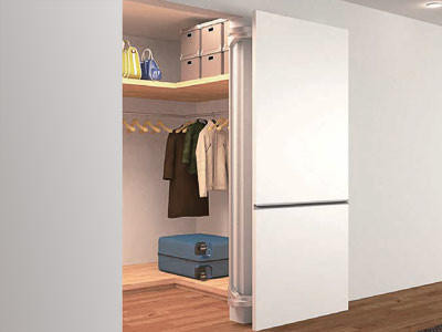 Lateral Door Opening System (White) - LIN-X1000/WT-S - Sugatsune