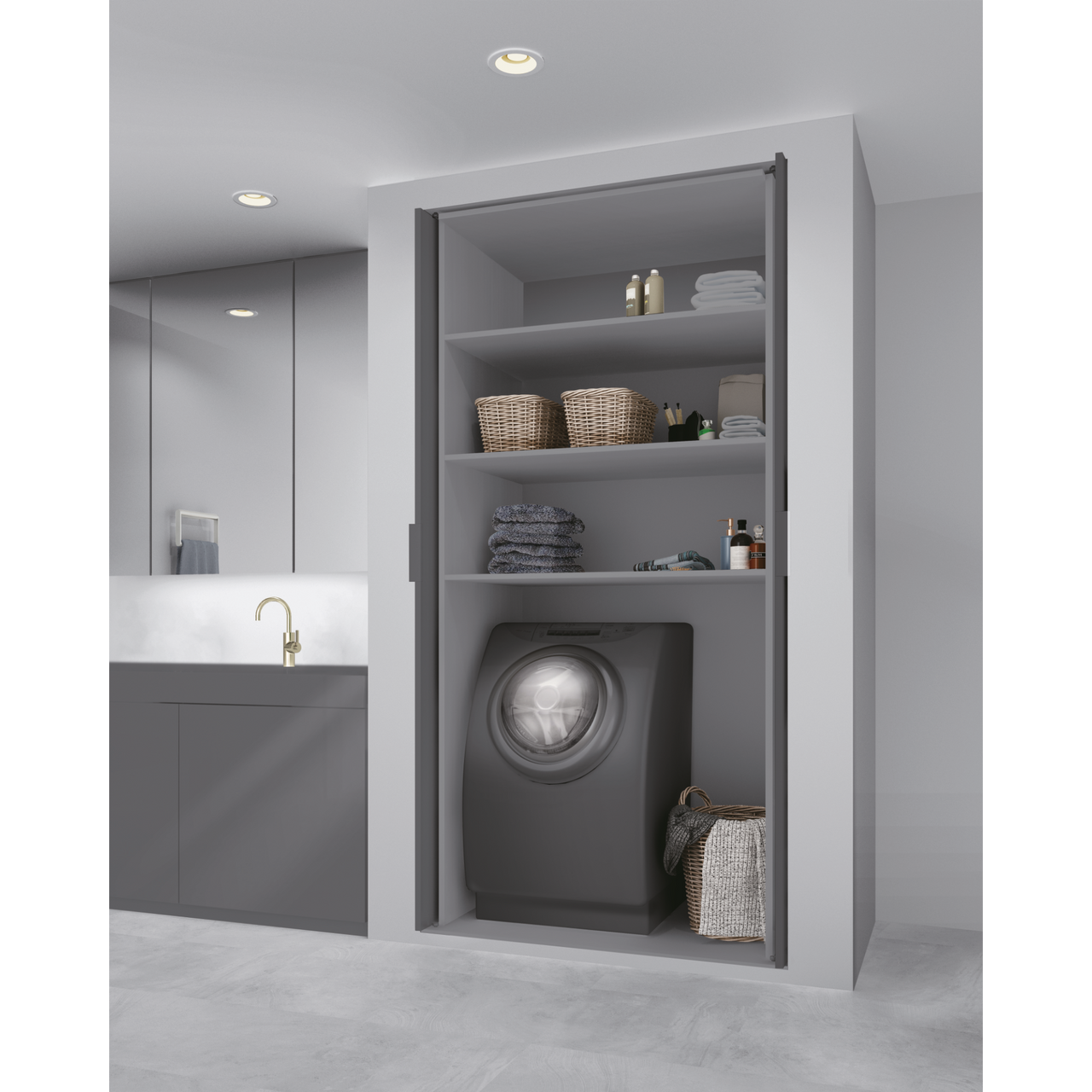 Pocket Door System (Inset / Soft-Close), Use 3 Slides - ALT-ST20
