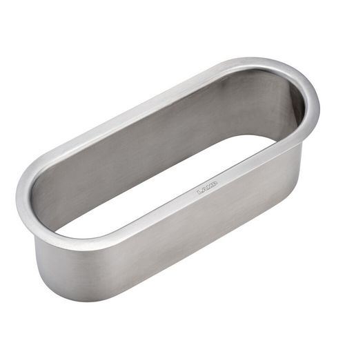 9" Satin Oval Trash Chute - AN-VH023-HL