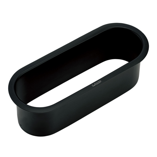 9" Black Oval Trash Chute - AN-VH023-BL