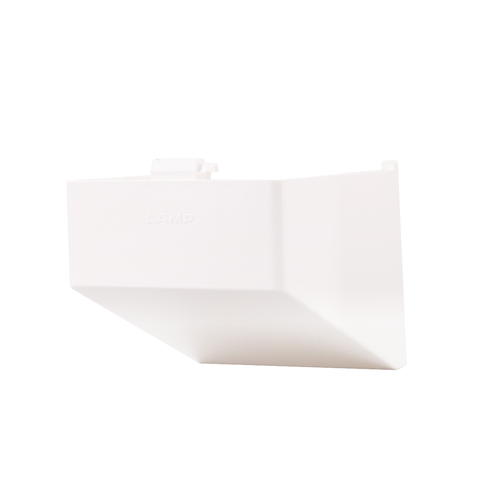 White Upper Bracket Cover (Leading Edge) - MFU1200-LC/WHT