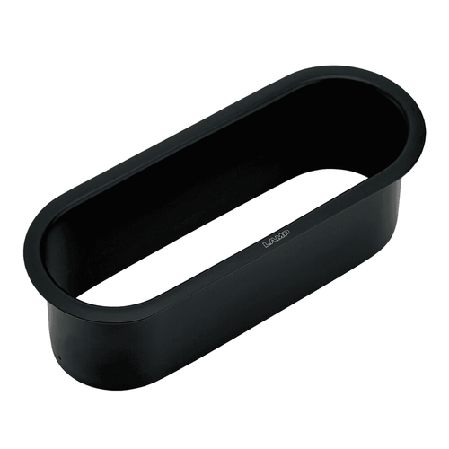 9" Black Oval Trash Chute - AN-VH023-BL-CN