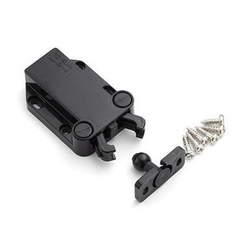 Non-Magnetic Touch Latch (with Floating Strike) For Retail  - MC-37/BLK-1-RT