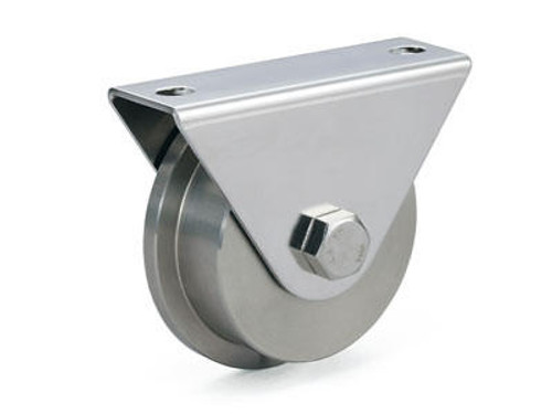 HEAVY DUTY STAINLESS STEEL ROLLER WITH BRACKET (L-SHAPE) - JS315-100L