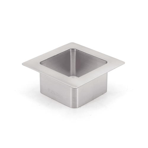304 Stainless Steel Multi-Purpose  Grommet Square 2-13/64" Diameter (Satin) - AN-KH005-HL
