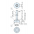 HEAVY DUTY STAINLESS STEEL LEVELING GLIDE, NON-MARRING - SDY-MSR-24-150-CN - 1