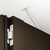 Overhead Concealed Door Stopper, White - SAS-V450-WT - 9