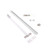 Overhead Concealed Door Stopper and Door Holder, White - SAS-V450H-WT - 2