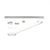 Overhead Concealed Door Stopper, White - SAS-V450-WT - 1