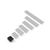Stainless Edge Pull Black  - SN-50/BL - 10