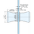 Back To Back Glass Door Knob - DG-BT2/30-SC - 1