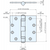 BUTT HINGE - 4545B/SS-CN - 1