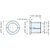 SPLIT CABLE GROMMET (NICKEL) - CHC-S22DN-CN - 1