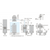 GLASS DOOR LOCK KEY DIFFERENT (BLACK) - GS-GL50-BL-KD-CN - 2