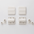 MORTISE MOUNT SOFT CLOSING HINGE, 13-20 LBS.IN, WHITE - HG-JHM14-S-20WT-CN - 0