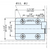 SOFT-CLOSE DAMPENING HINGE BLACK (SIDE-PANEL MOUNT) - HG-JHM9-S-BL-CN - 1