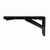 STAINLESS STEEL FOLDING BRACKET WITH SOFT CLOSE (BLACK FINISH)  - EB-303/EP-BL-D-CN - 4