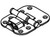 CENTER HINGE (SURFACE MOUNT, ANGLE ADJUSTABLE) ** BLACK FINISH - FD30-CHM-CN - 0