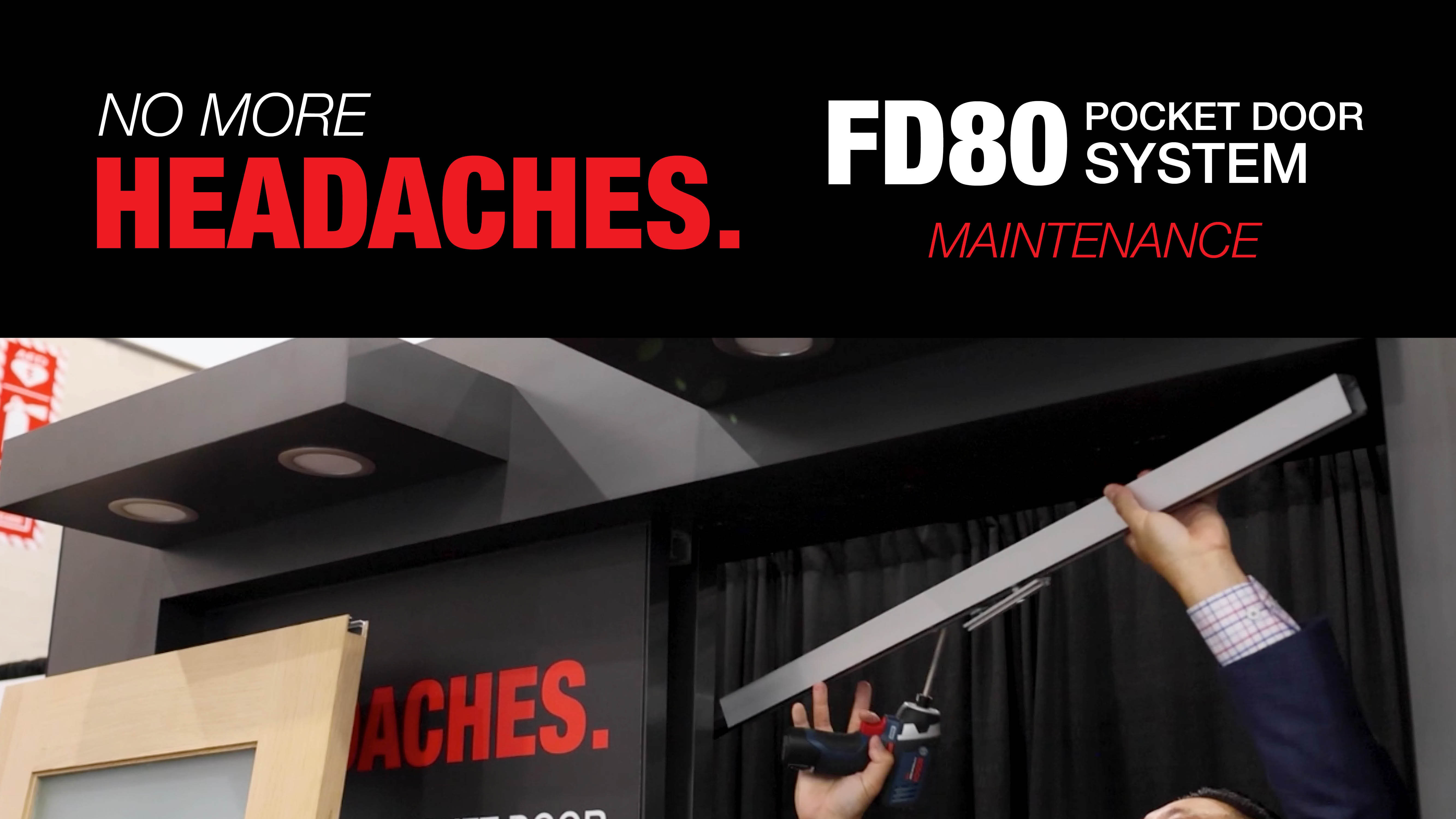 No More Headache Maintenance for the FD80 Sliding Door System