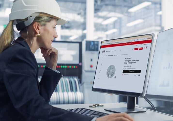 Woman working on computer