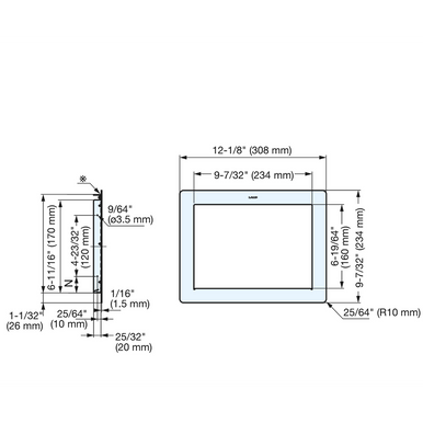 304 Stainless Steel Multi-Purpose Lid (Square Bezel) - AZ-ND230-HL