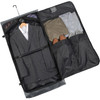 interior of the garment bag showing use Grey color