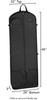 Full length view of garment bag with dimensions Full length view of garment bag with dimensions