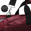 shoulder strap wine plaid