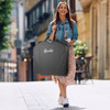 lifestyle image of bride garment bag lifestyle image of bride garment bag