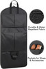 Full length view of garment bag with callouts Full length view of garment bag with callouts