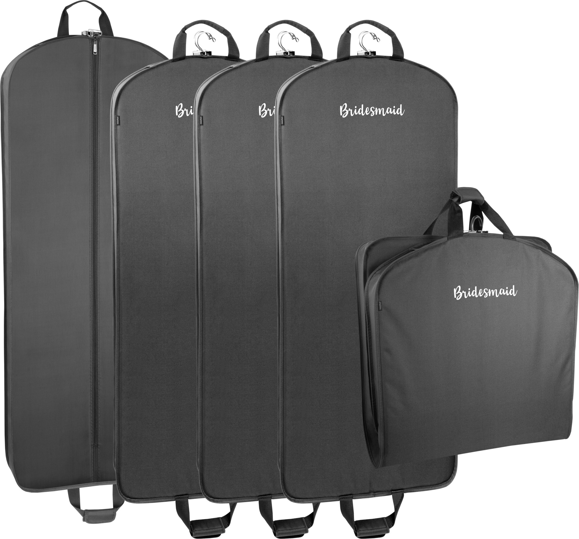 suitcase with garment bag inside