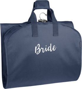 Bride embroidery on front bag