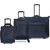 Solutions family shot all styles Underseater, 20"spinner, rolling garment bag, navy