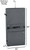 Full Length with dimensions in Grey color