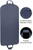 Full length view of garment bag with callouts on features