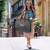 lifestyle image of bridal garment bag embroidered