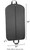 Front side of garment bag showing full length center zipper with dimensions