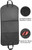 Full length view of garment bag with callouts shoe pocket and water repellent
