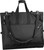 Garment bag folded to carry by handles or shoulder strap