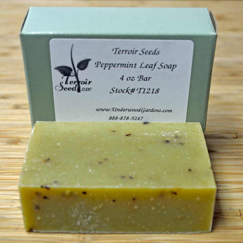 Certified Organic Handmade Peppermint Leaf Soap