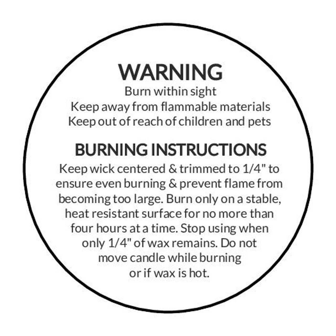 Candle Warning Safety Labels Free Shipping | Lappe's Bee Supply candle-warning-safety-labels-free-shipping-lappe-s-bee-supply