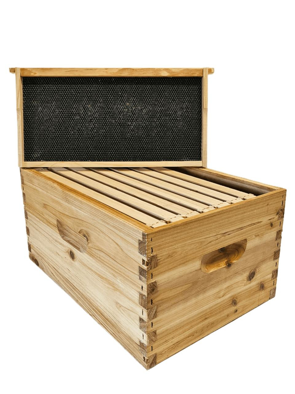 8 Frame Double Wax Dipped Premium Bee Hive Colony Expanding Kit