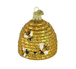 Honey Bee Skep Christmas Ornament for sale