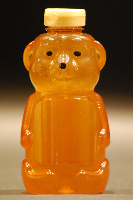 16 oz. Plastic Honey Bear Containers for sale gold flip top lids