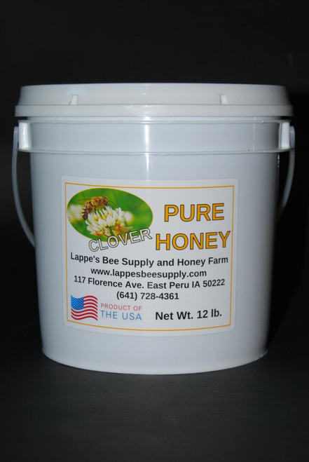 12 lb. USA Iowa Honey  Lappe's Bee Supply